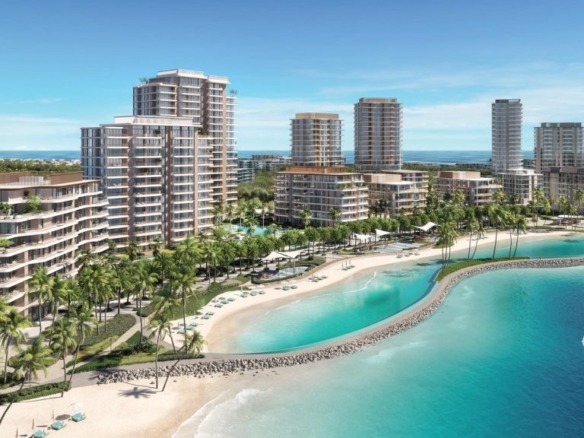 Bay Grove Residences luxury waterfront building exterior in Dubai