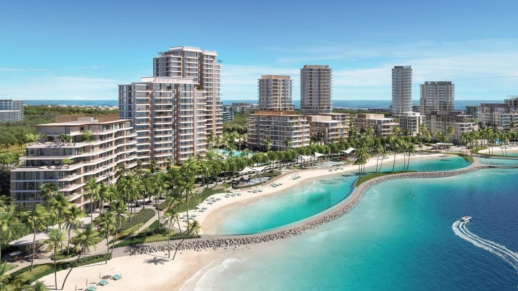 Bay Grove Residences luxury waterfront building exterior in Dubai