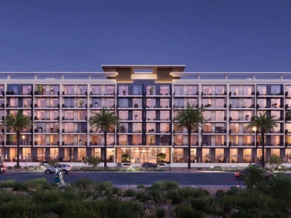 Binghatti Aurora residential building exterior in JVC