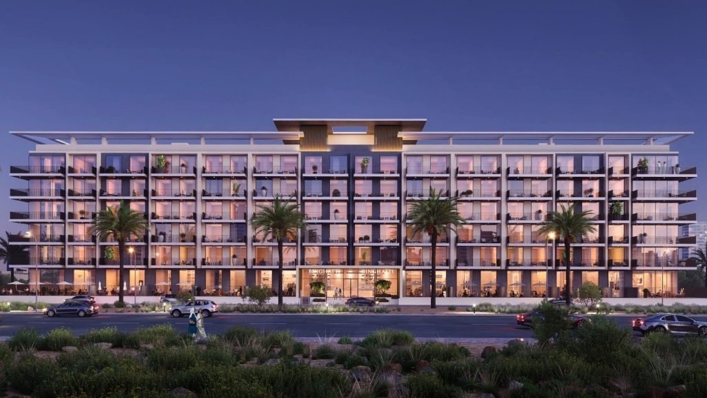 Binghatti Aurora residential building exterior in JVC