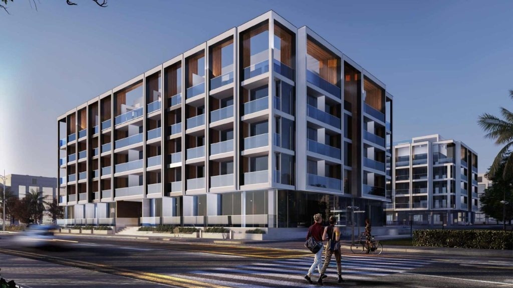 Binghatti Galaxy residential building exterior in JVC