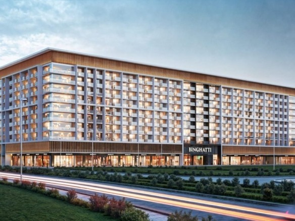 Binghatti Phoenix residential building exterior in JVC