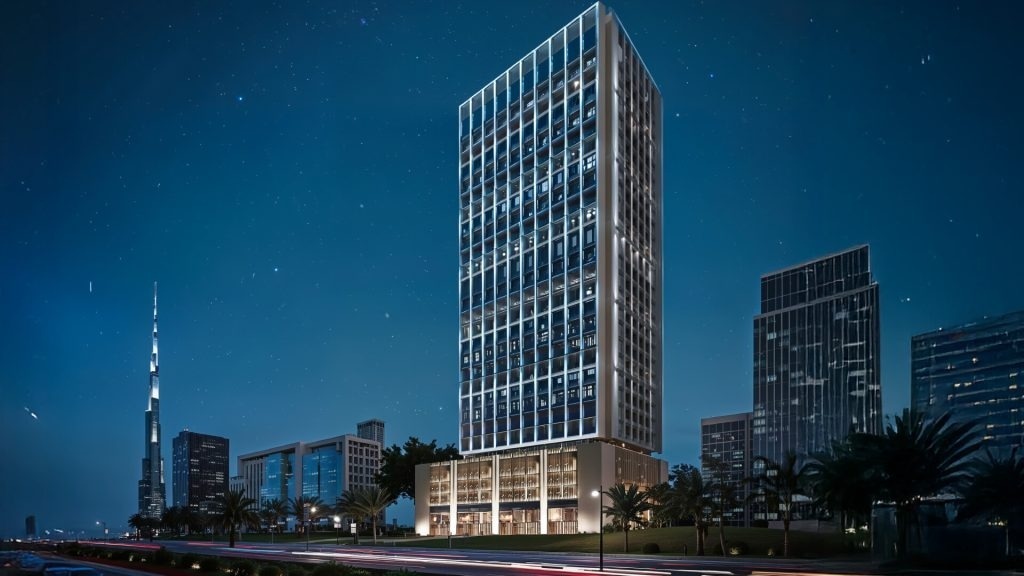 Binghatti Twilight residential building exterior in JVC