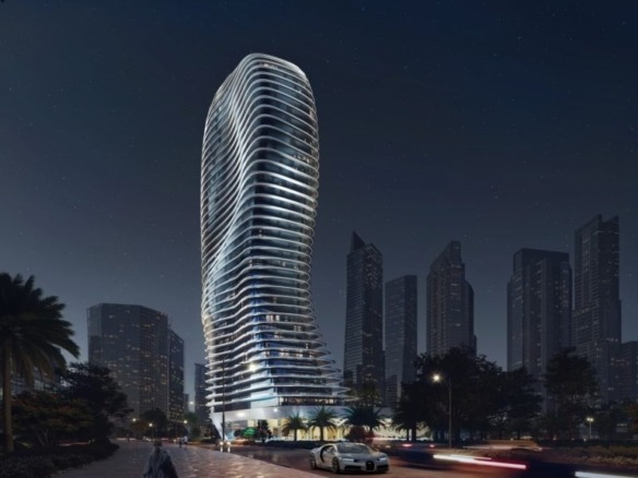 Bugatti Residences Business Bay Dubai exterior luxury towers