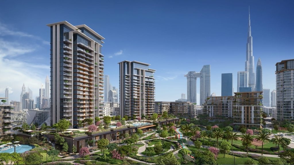 Central Park Plaza residential towers in City Walk Dubai