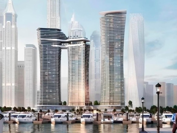 Sobha SeaHaven waterfront residential towers Dubai Harbour