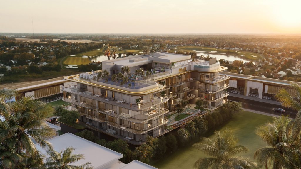 Rosewell Apartments exterior view, Town Square Dubai
