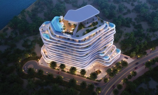 Pelagia Al Marjan Island exterior – waterfront luxury apartments