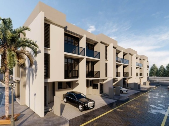 Marbella townhouse exterior Dubai Investments Park Royal Estates