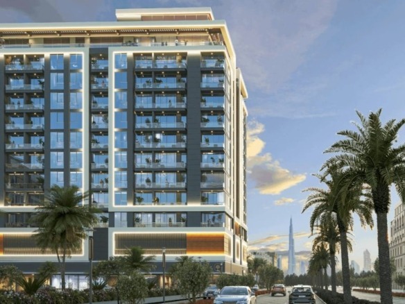 Olivo Park Residences JVC Dubai exterior view