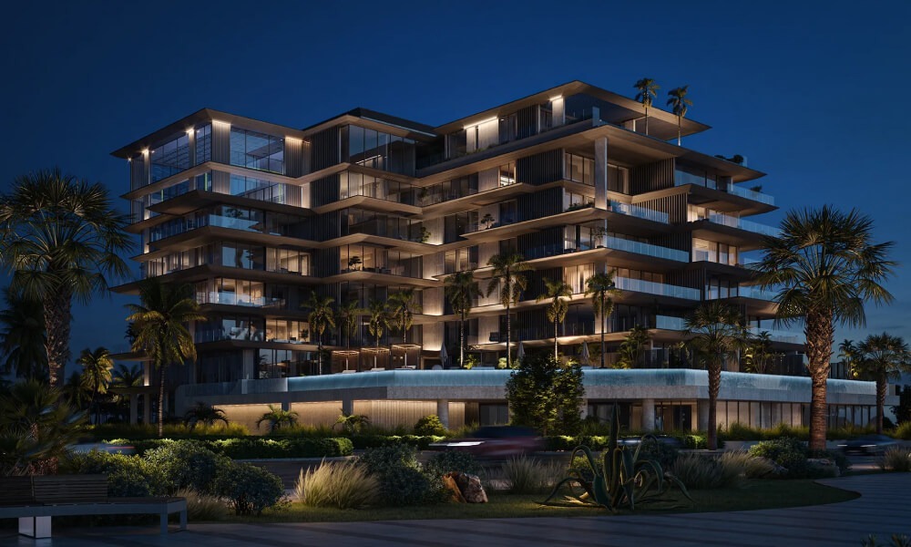 Omoria Resort Residences Dubai – beachfront apartments and penthouses with sea-view skyline, wellness spa and luxury amenities