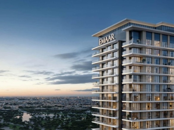 Silva Dubai Creek Harbour residential tower exterior