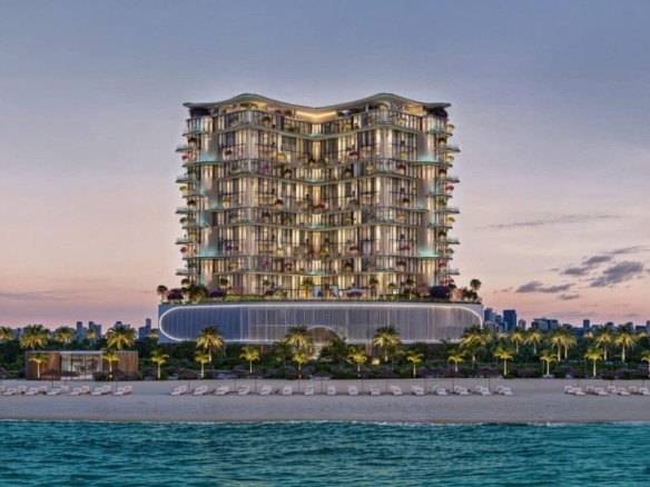 Villa Del Gavi exterior view – beachfront Dubai Islands