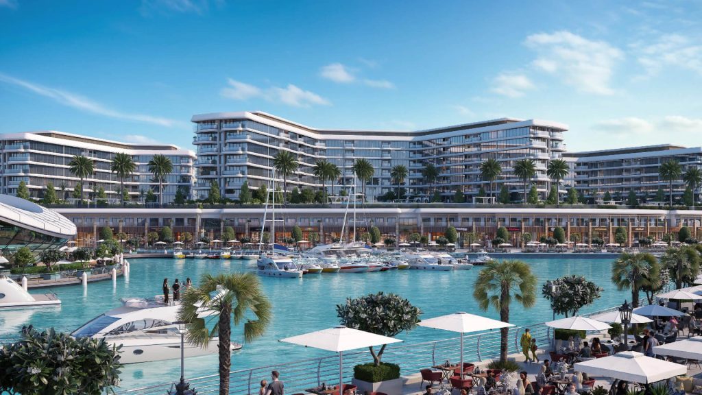 Yachtside Marina Residences waterfront apartments with marina view on Sobha Siniya Island