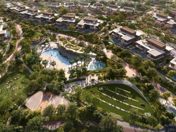 Aldar Athlon master community entrance in Dubailand