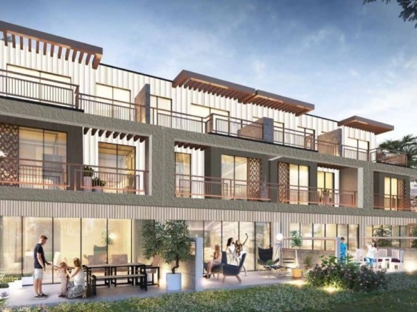 Camelia townhouse exterior at DAMAC Hills 2, Dubai – 3‑4 BHK luxury home