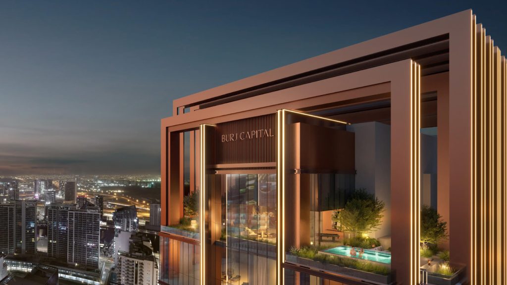 Burj Capital Dubai office tower exterior view