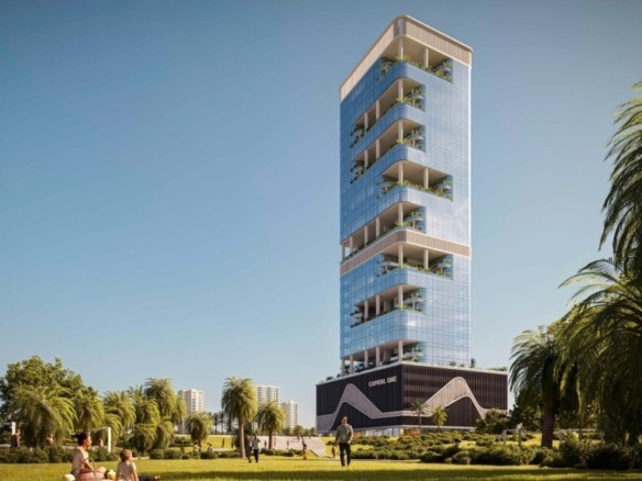 Capital One JVC office floor plan shell & core