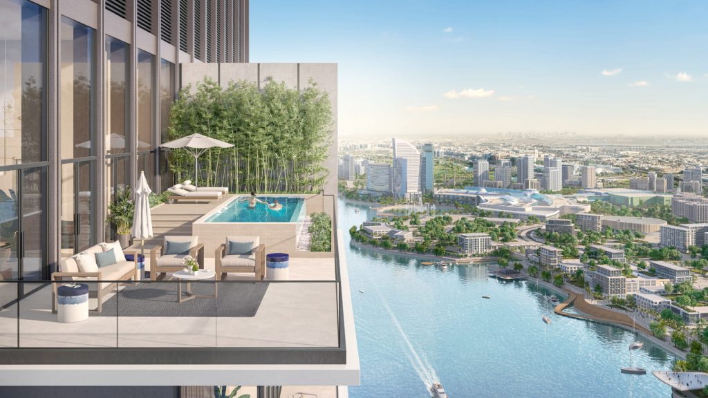 Creek Waters Dubai Creek Harbour exterior — waterfront apartments & townhouses skyline view