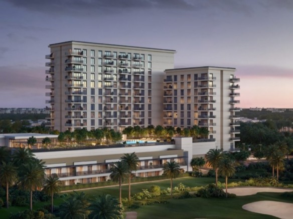 Golf Edge Emaar South Dubai building exterior and golf course view