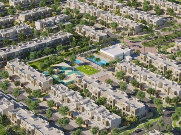 Reem Townhouses exterior view Dubai townhouse for sale