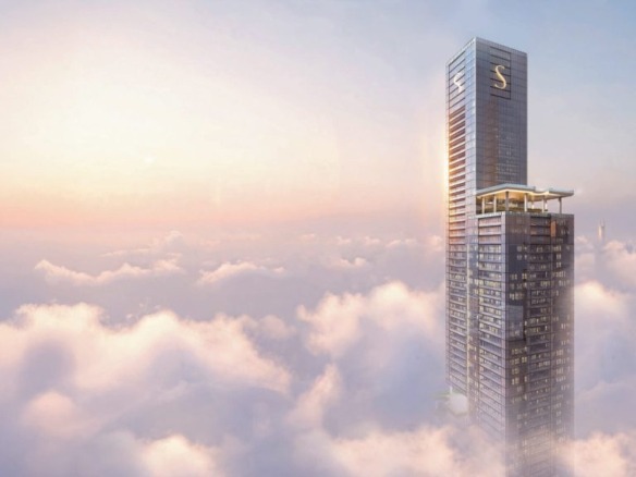 Sobha SkyParks exterior view Sheikh Zayed Road Dubai