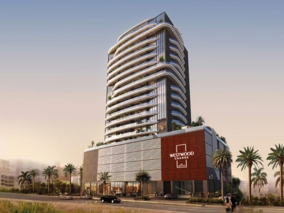 Westwood Grande apartment interior furnished living room