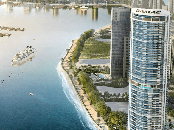 Damac Harbour waterfront tower exterior Dubai Harbour