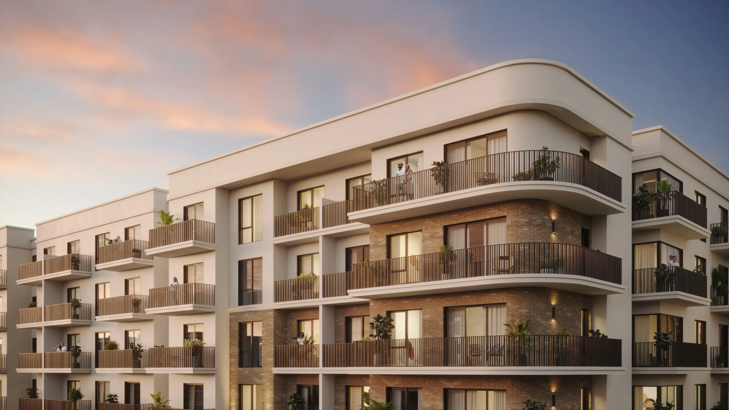 The Mayfair Town Square Dubai residential building exterior