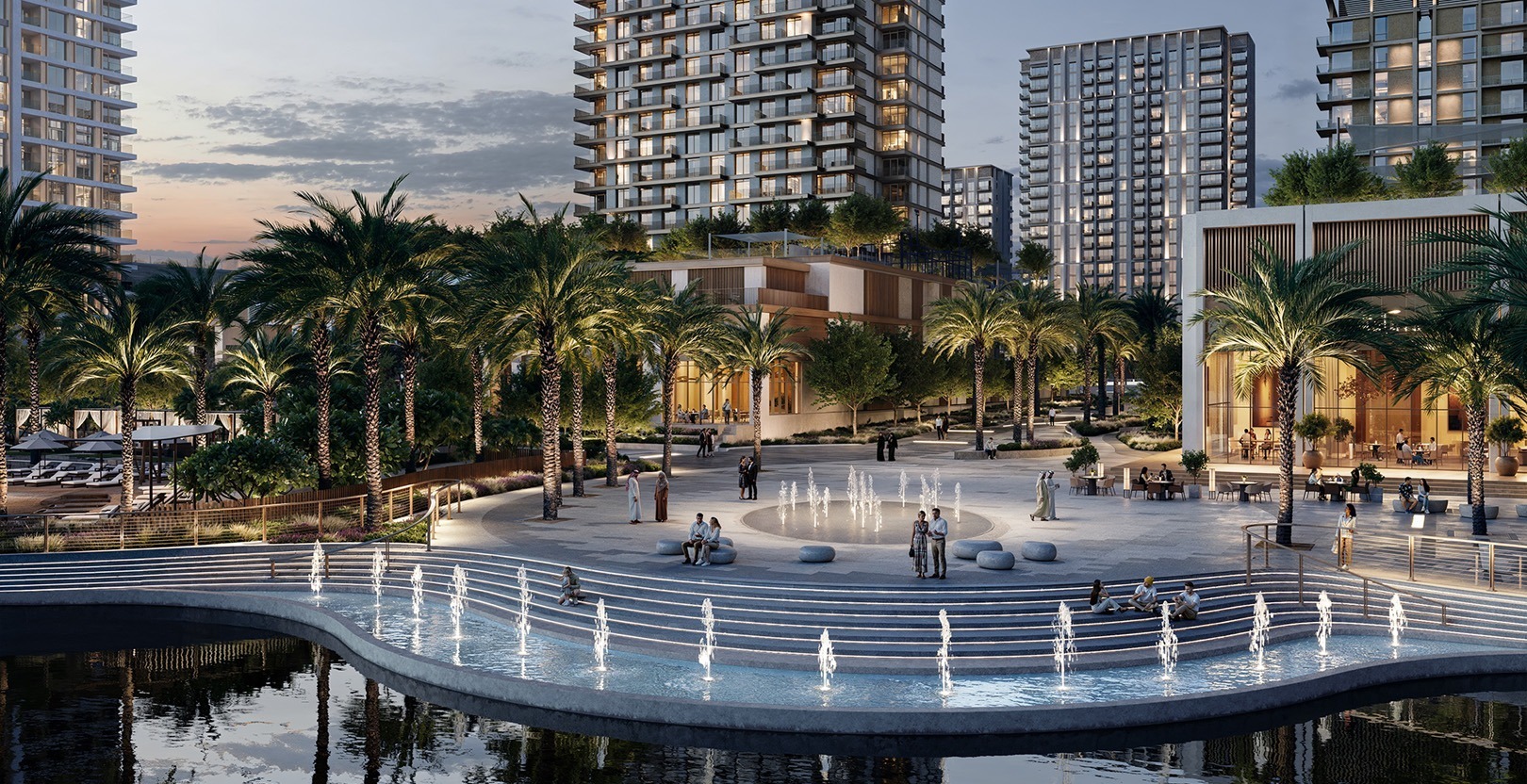 Address Residences The Bay Dubai Beachfront Exterior View