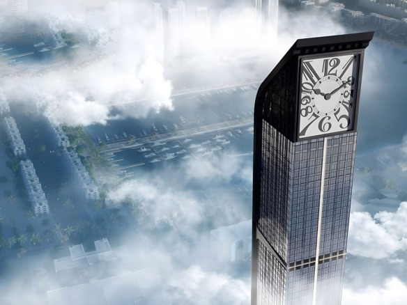 Aeternitas Dubai Marina exterior skyline view