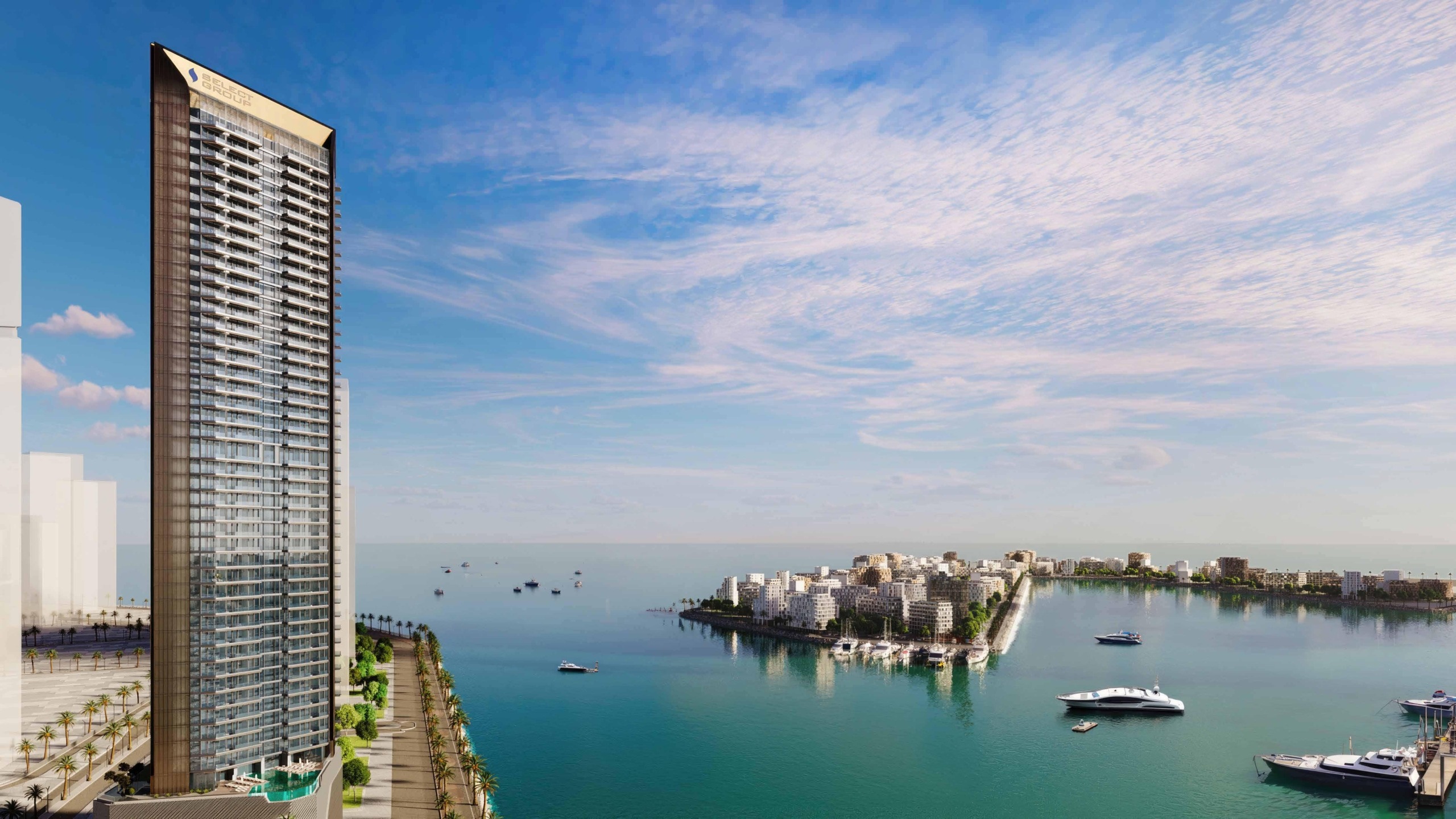 Nautica Dubai Maritime City waterfront residential towers