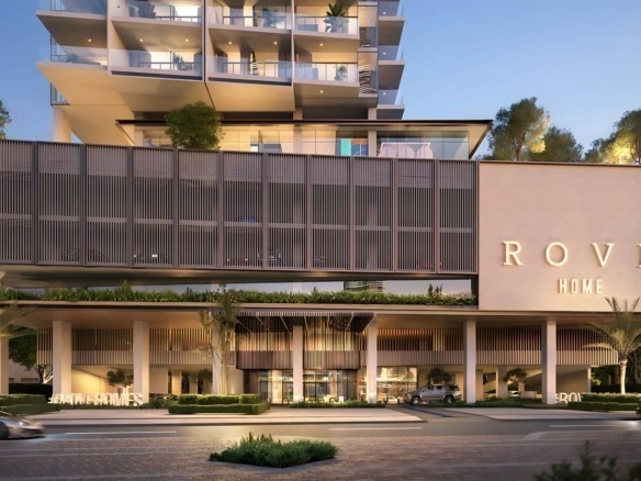 Rove Home Dubai branded residential tower exterior