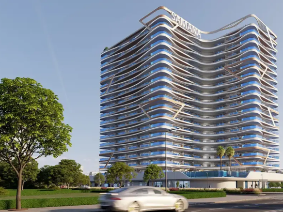 Samana Skyros Arjan Dubai luxury residential tower exterior
