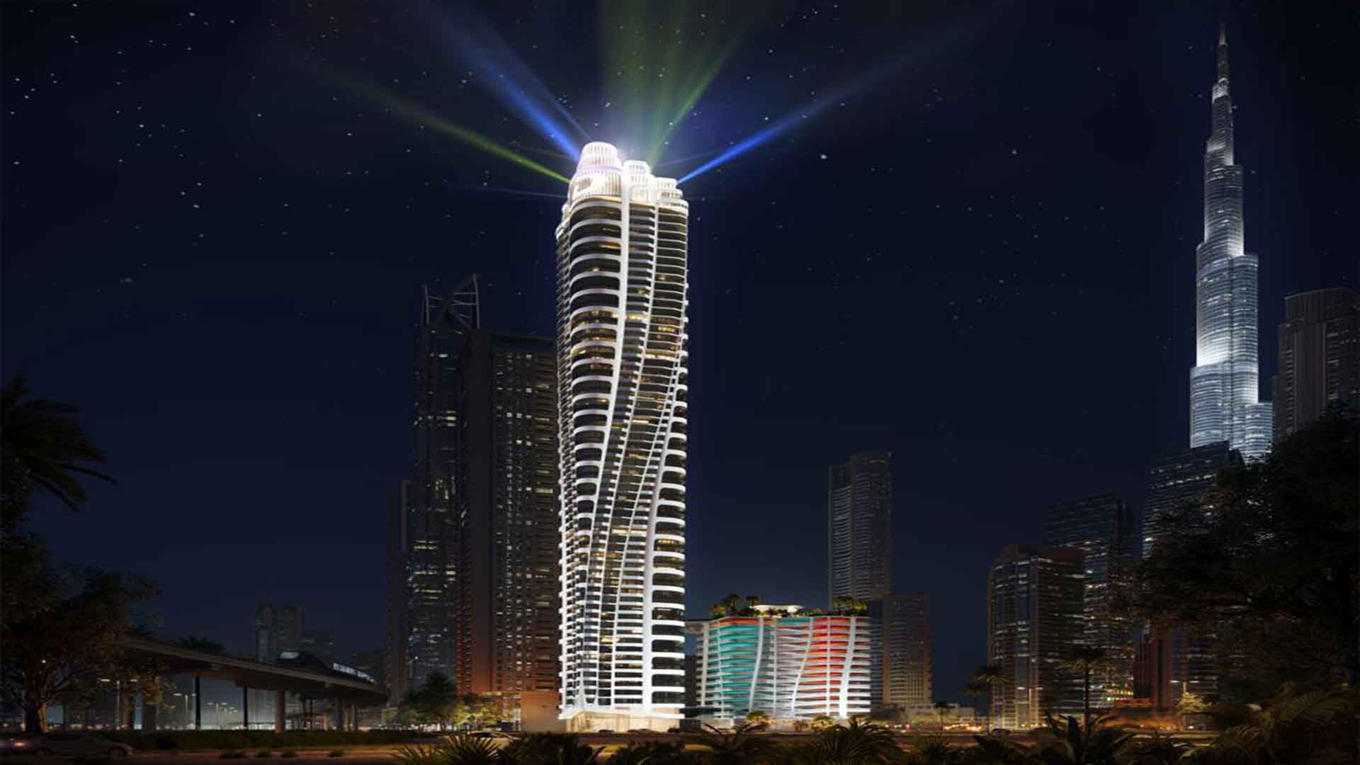 Volta by DAMAC Downtown Dubai residential tower exterior