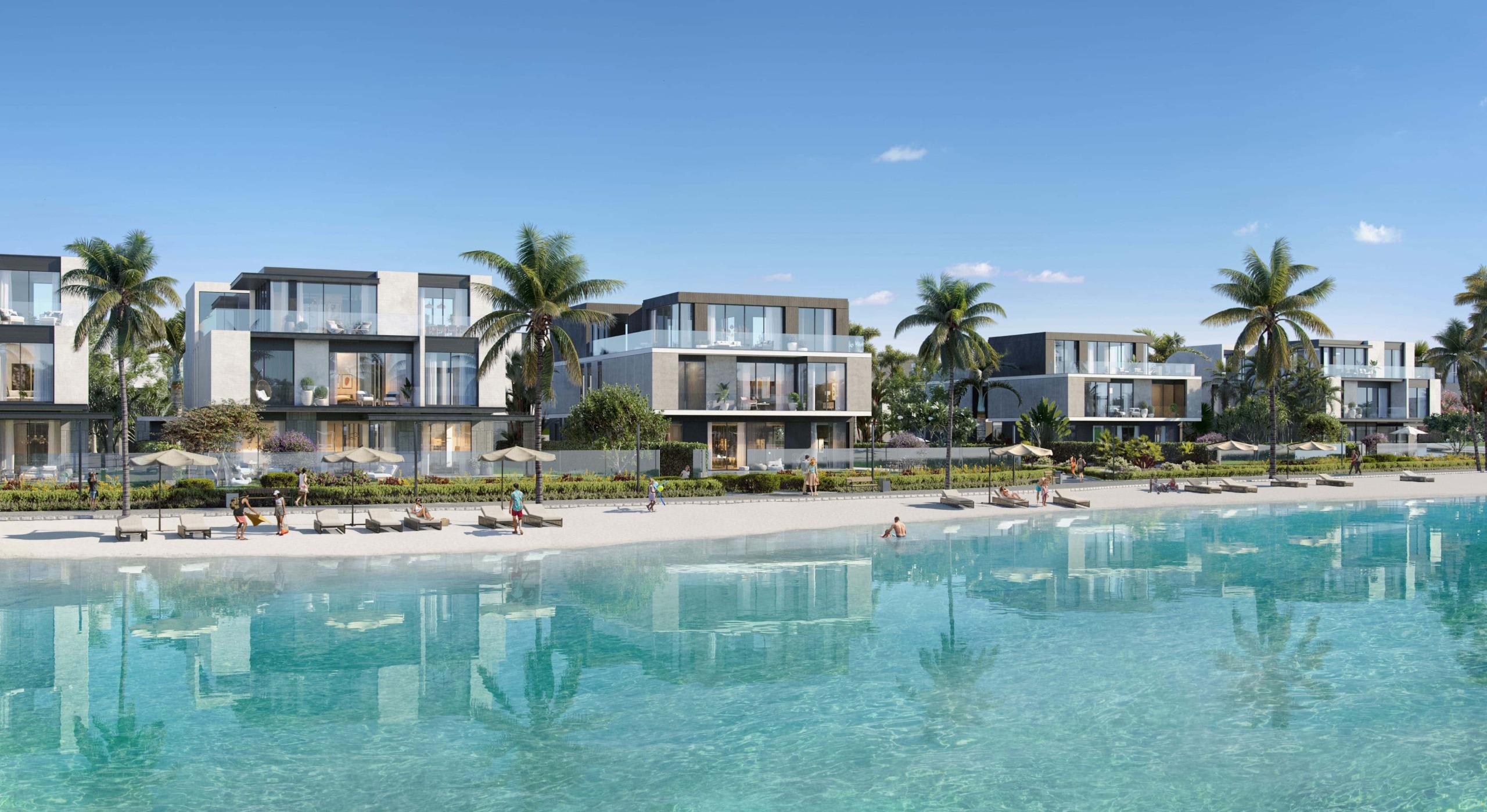 The Waterside at The Sanctuary luxury villas exterior Dubai