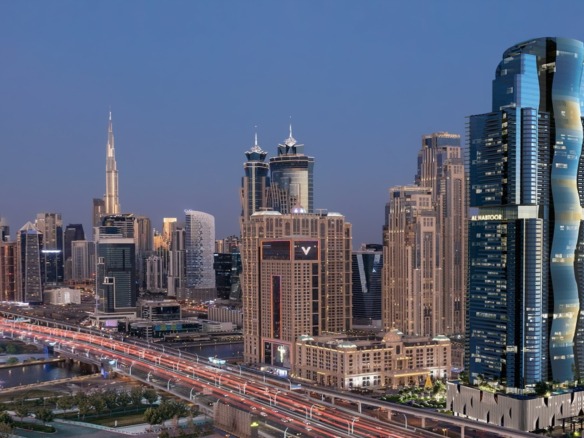 Al Habtoor Tower Business Bay Dubai luxury residential tower exterior