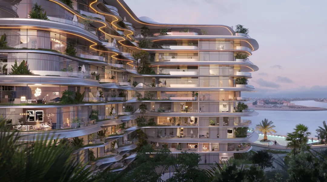 1 SLS Residences Palm Jumeirah Dubai luxury tower exterior