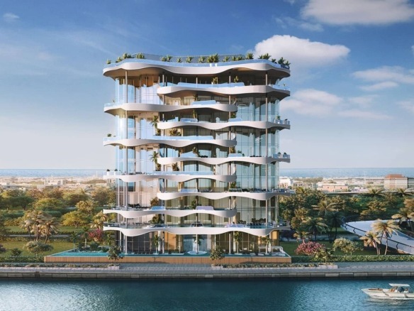 Casa Canal Dubai Water Canal waterfront tower exterior