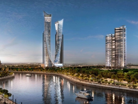 Aykon City Business Bay Dubai luxury residential towers exterior