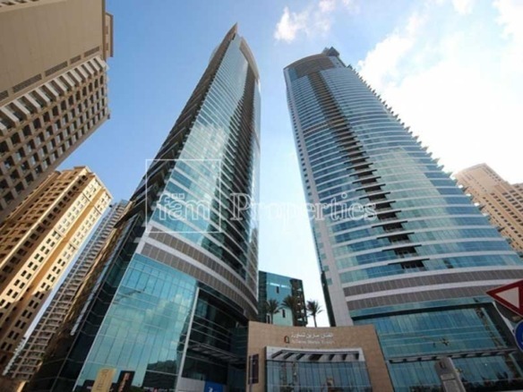 Al Fattan Marine Towers exterior view Dubai Marina JBR