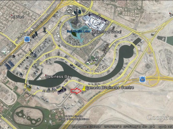 Canada Business Center Business Bay Dubai commercial tower exterior