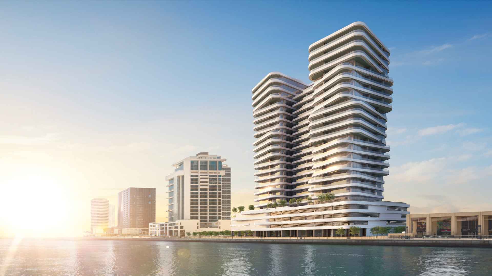 1 DG1 Living Business Bay Dubai canal view residential tower