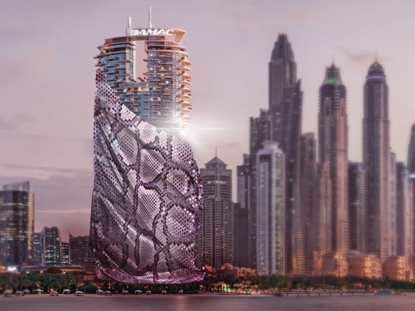 Cavalli Casa Tower luxury high-rise exterior Dubai Marina
