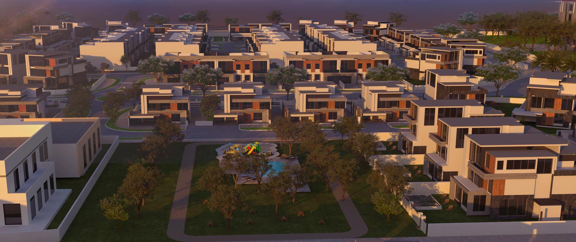 Paradise Hills Dubai gated community exterior