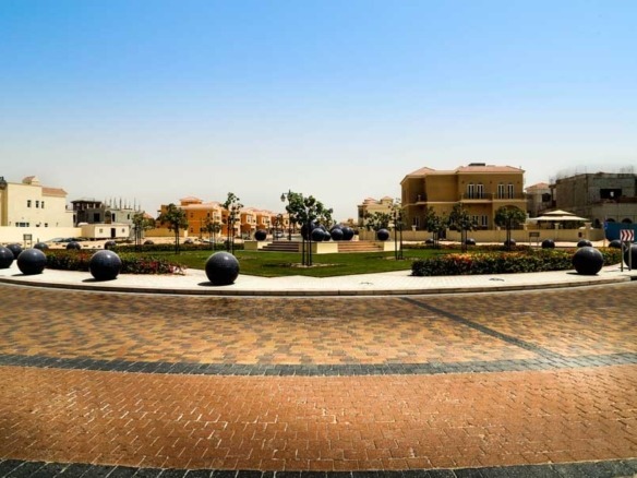 Dubai land plots aerial view prime real estate UAE