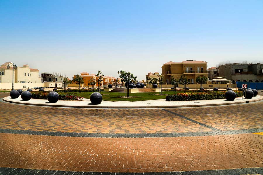 Dubai land plots aerial view prime real estate UAE