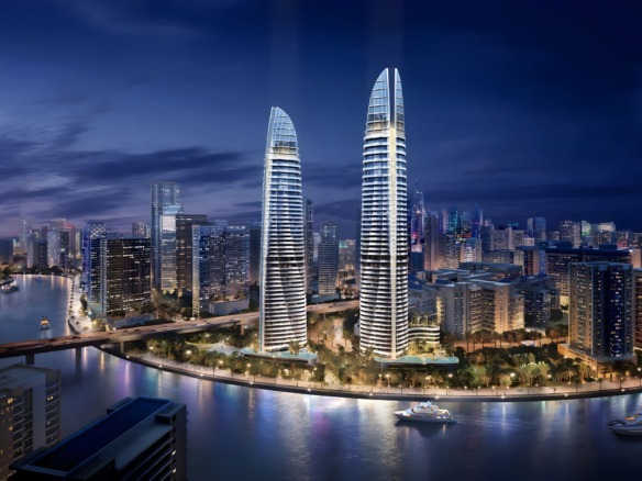 Canal Heights residential towers on Dubai Water Canal Business Bay