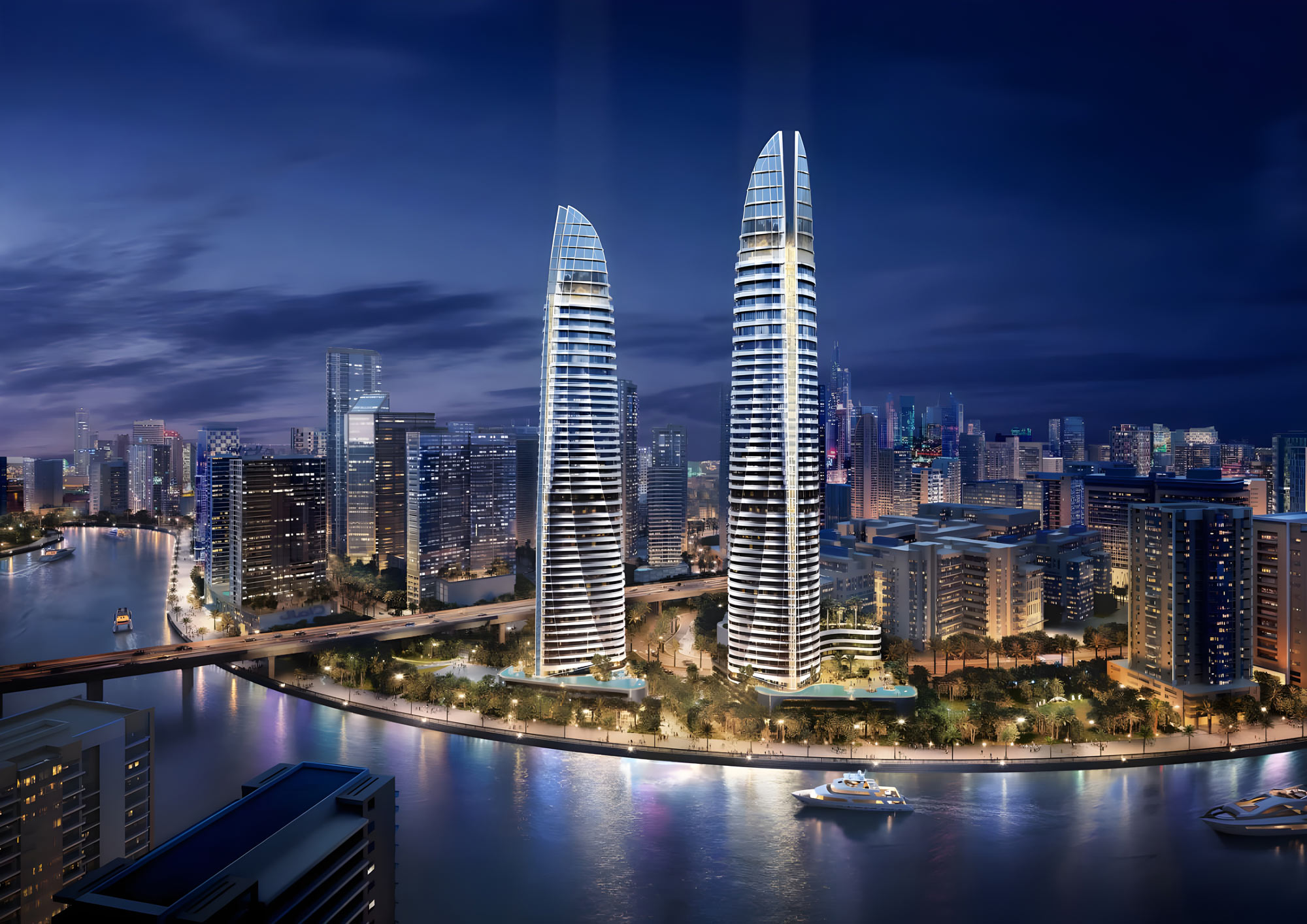 Canal Heights residential towers on Dubai Water Canal Business Bay