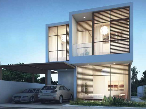 The Park Villas luxury villas exterior in DAMAC Hills Dubai